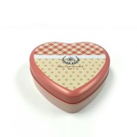 Heart shape wedding chocolate cake box metal tin jar