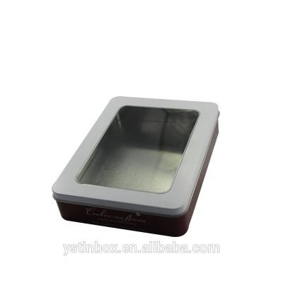 rectangle thin metal enclosure box with PVC window