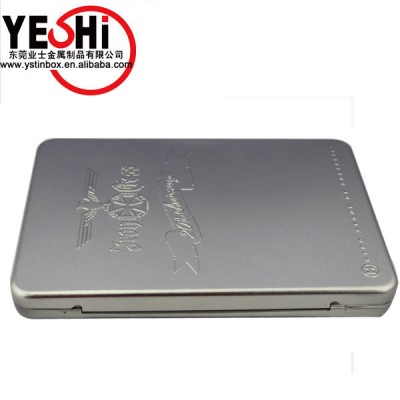 Stamping,Embossing Printing Handling and CD /VCD /DVD Industrial Use Watch Tin Box with Hinge