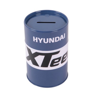 Hot sale oil drum shape round metal coin bank money box for t shirt clothes towel sock package