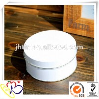 Empty aluminum round tin/white metal tea sets/metal toy tin tea set